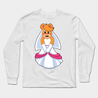 Bear with Wedding dress & Veil Long Sleeve T-Shirt